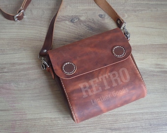 Leather Crossbody Bag PDF Pattern | Old Style Woman Bag (A4/Letter)