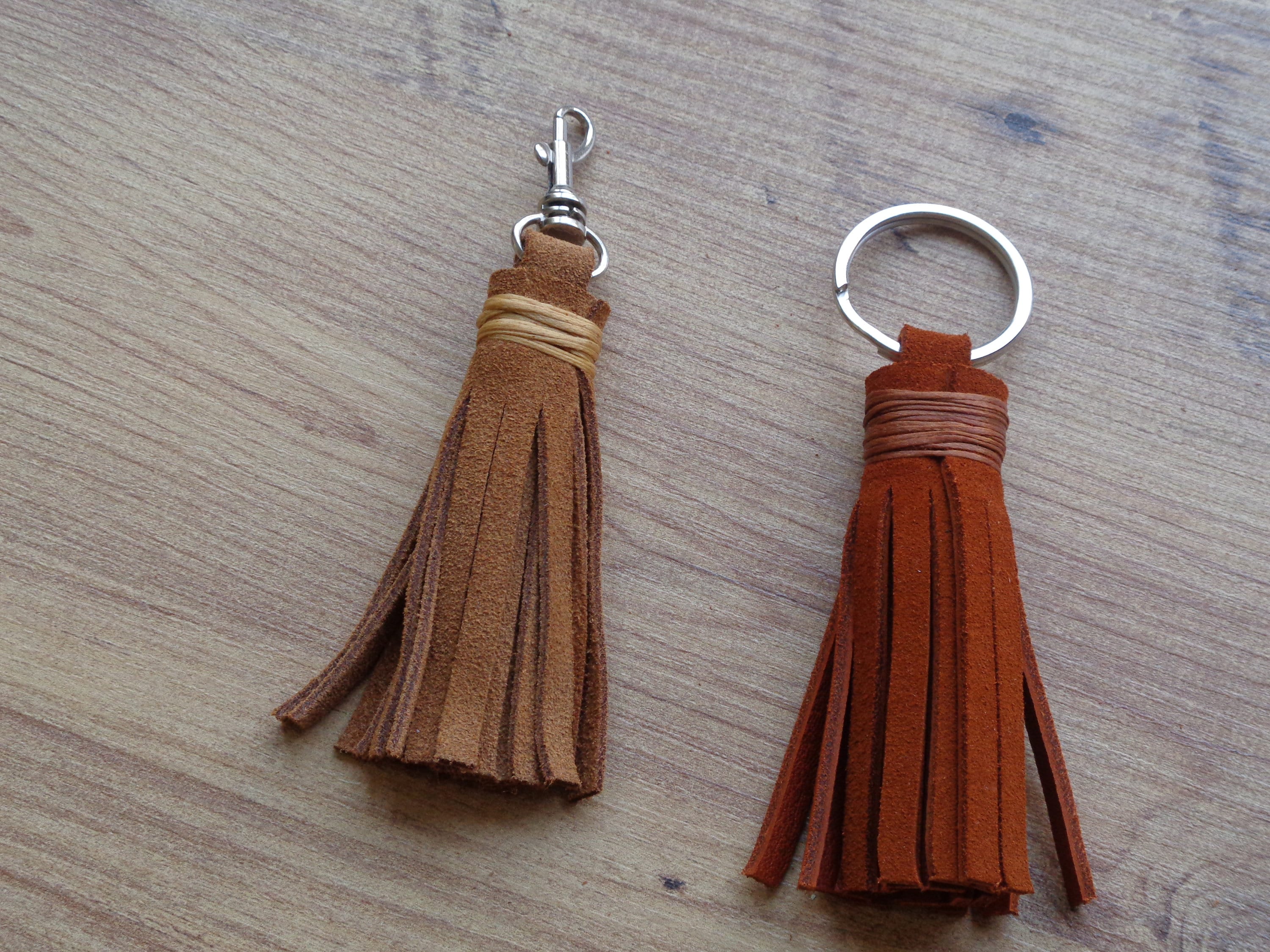 Leather Tassel PDF Pattern Leather Keychain Template Diy Etsy