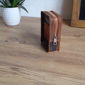 Leather Small Zipper Belt Pouch | Leather Mini Belt Bag | Tiny Leather