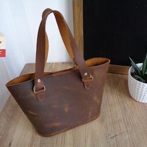 Leather Handbag Pdf Pattern | Small Woman Bag Template | Woman Daily Handbag | Mini Tote Bag Pattern | Handmade Woman Bag | &Tutorial Video