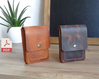 Leather Small Belt Pouch | Leather Belt Wallet | Mini Card Wallet | Leather Small Belt Pouch | Leather Mini Belt Bag | Video Tutorial