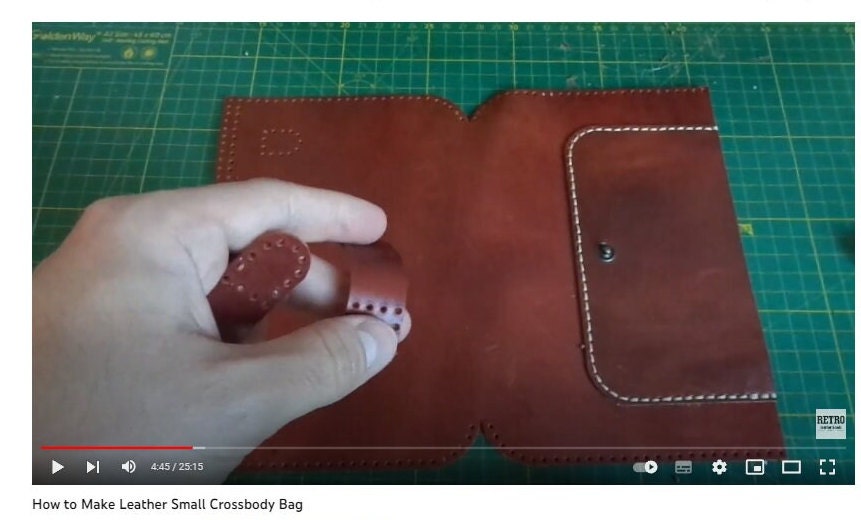 Leather Small Crossbody Bag PDF Pattern | DIY Woman Bag Template - Etsy ...