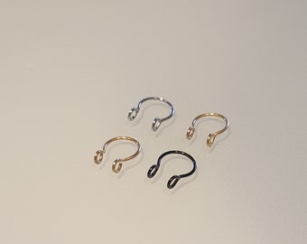 G20 Nase Fake Piercing Septum Ring Cilp Helix Tragus  Ohr Schmuck  Body Schmuck