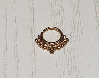 16G Nasen Ring Tragus Knorpel Ohrring  Farbe Gold , Septum Piercing, Körperschmuck