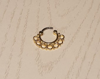 16G Titan Nasen Ring Clicker Tragus Knorpel Ohrring / Septum Piercing, Körperschmuck