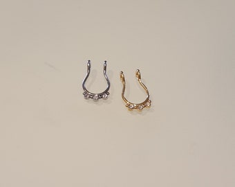 18G Nose Fake Piercing Septum Jewelry Body Jewelry