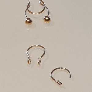 Set 3 Teile Fake Piercing Septum Ohr Manschette Ring Body Schmuck Bild 9