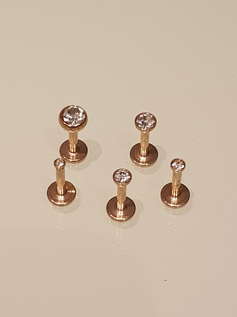 G18 Cartilage Piercing Crystal Tragus Helix Conch Earring