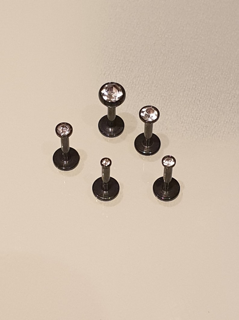 G18 Cartilage Piercing Crystal Tragus Helix Conch Earring