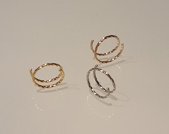 22G spiral earring / stud