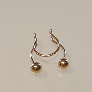 Set 3 Teile Fake Piercing Septum Ohr Manschette Ring Body Schmuck Bild 4