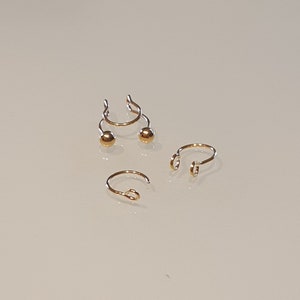 Set 3 Teile Fake Piercing Septum Ohr Manschette Ring Body Schmuck Bild 3