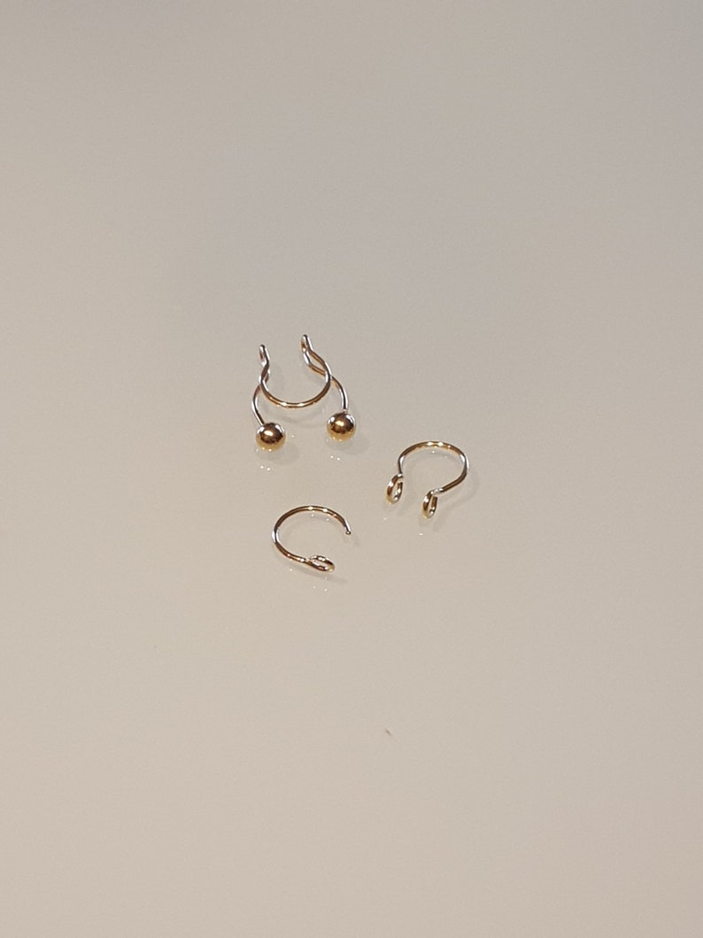 Set 3 Teile Fake Piercing Septum Ohr Manschette Ring Body Schmuck Bild 1
