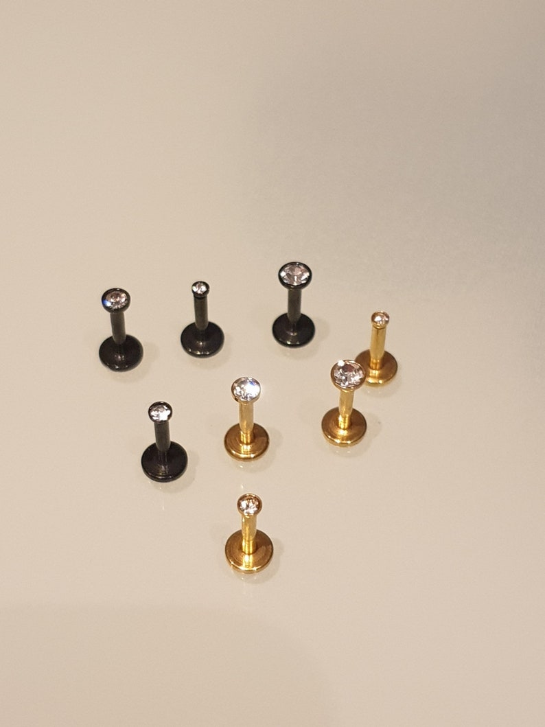 G18 Cartilage Piercing Crystal Tragus Helix Conch Earring