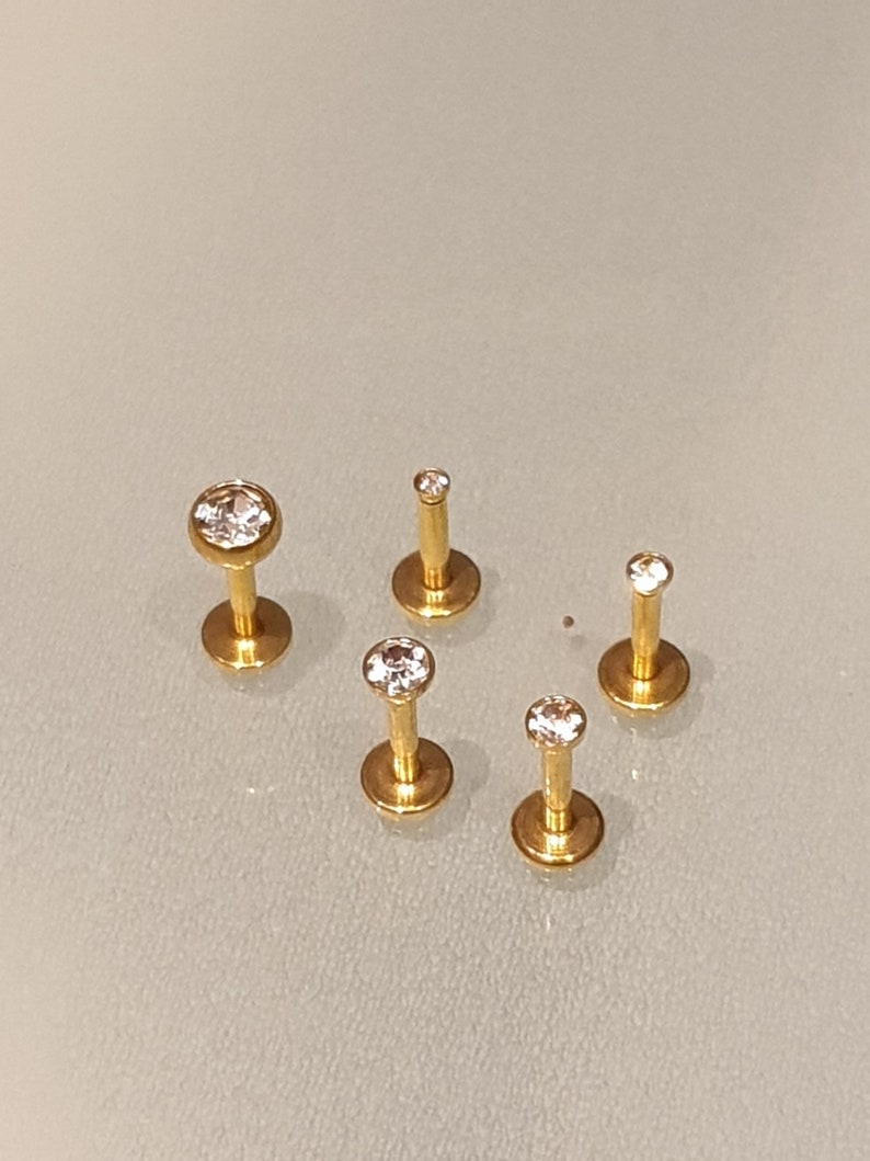 G18 Cartilage Piercing Crystal Tragus Helix Conch Earring