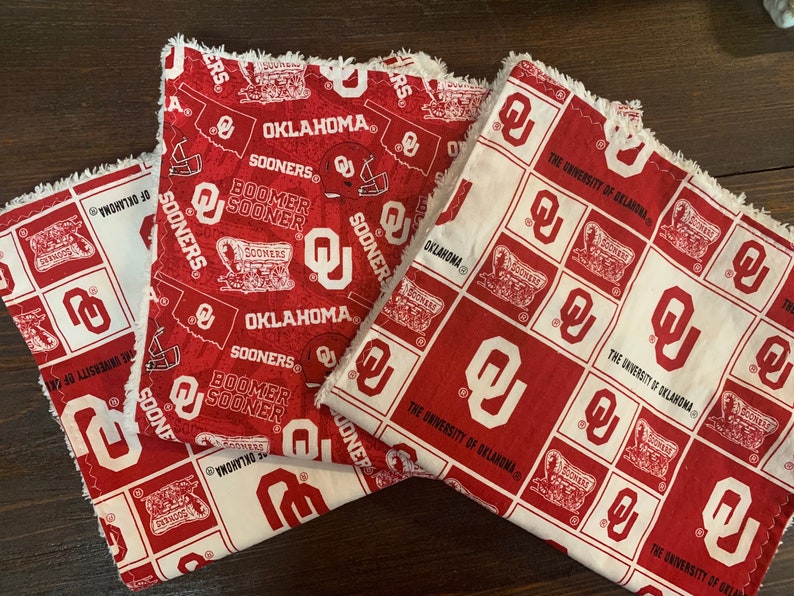 OU burp cloths