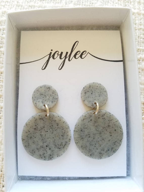 Granite joy Polymer Clay Earrings Etsy Australia