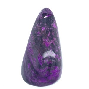 75ct - Natural Purple Sugilite Lavulite Pendant Bead for Charm or Necklace SUGIPD307028 High Quality + Video Royal Azel Unique Gemstone