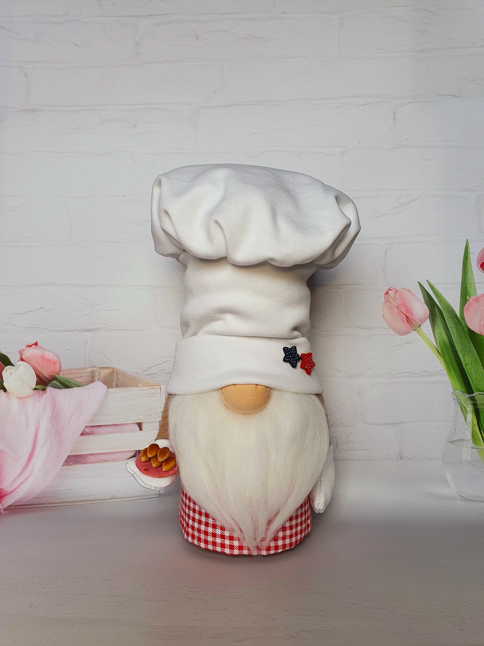 Gnome cook Chef gnome Kitchen decor Fathers day Interior Etsy