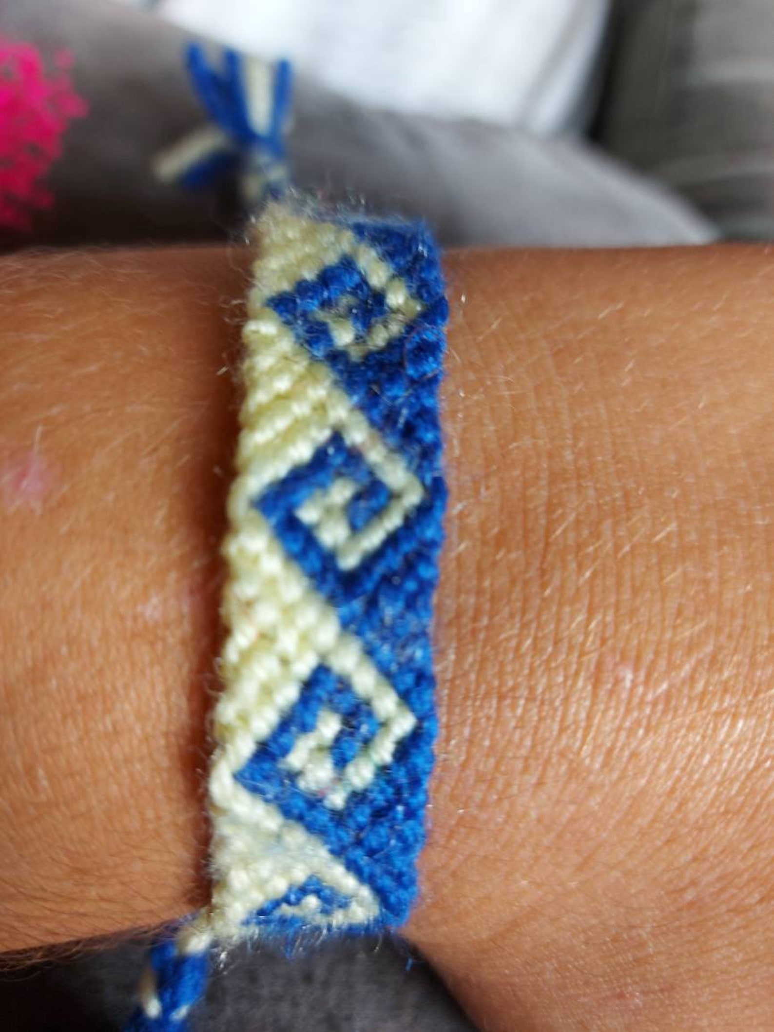 Greek Wave Knotted Friendship Bracelet Etsy UK