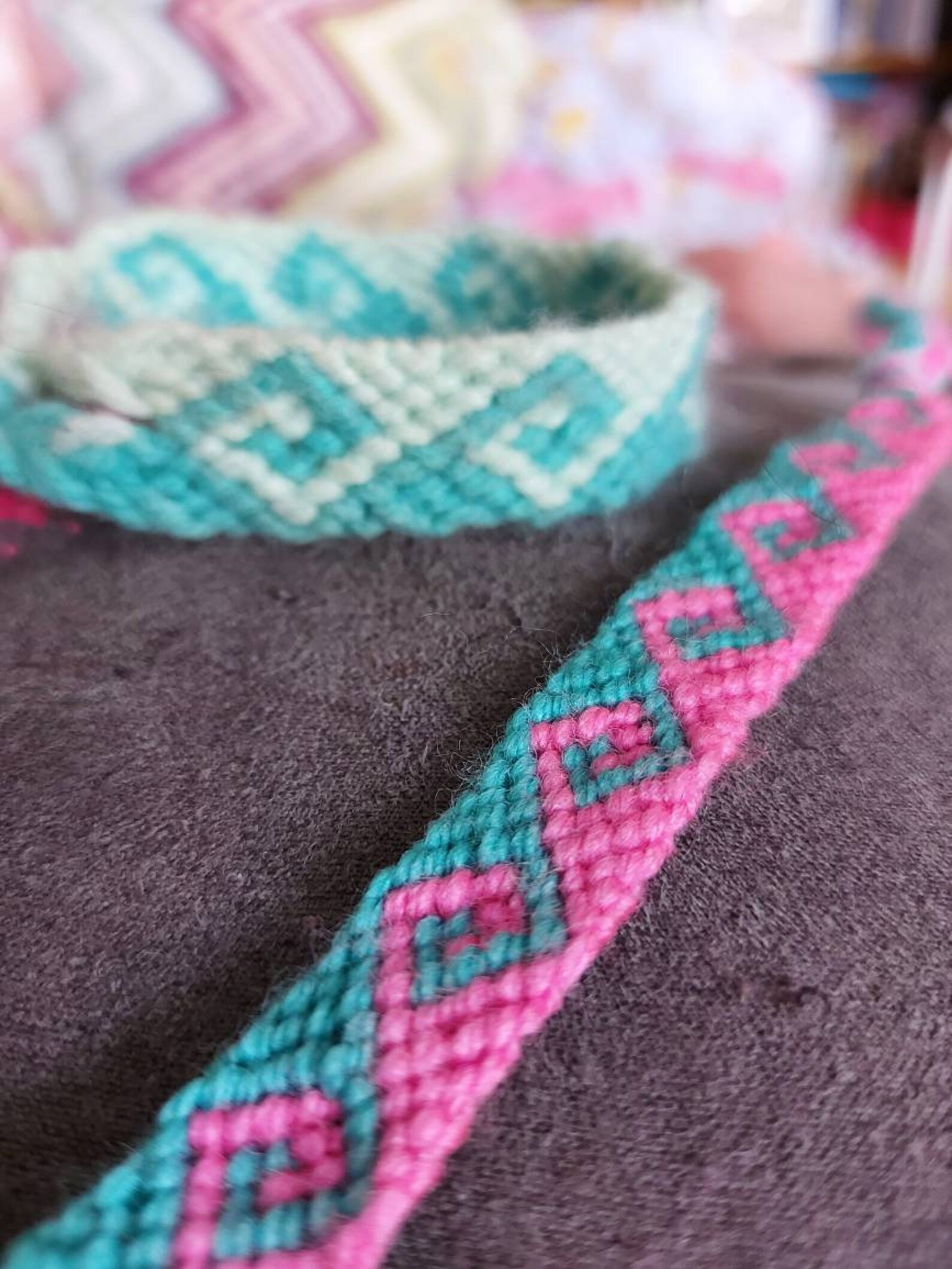 Greek wave knotted friendship bracelet Etsy