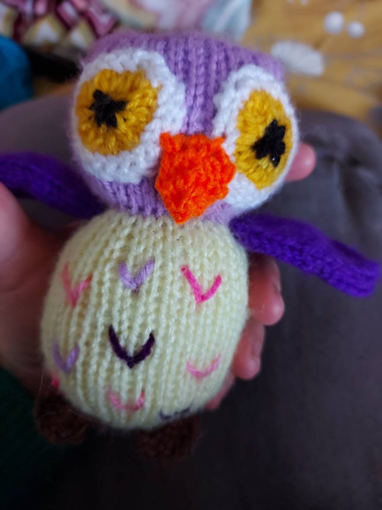 Knitted plushie owl Etsy