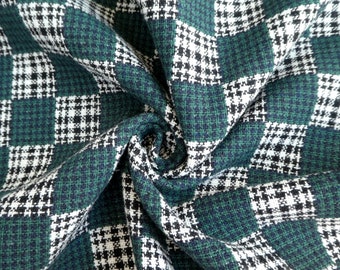 Grüner Schottenkaro Tartan Karo Karo Stoff (1/2 Meter) , Express Lieferung - hochwertiger Baumwollstoff für Decke oder Mantel