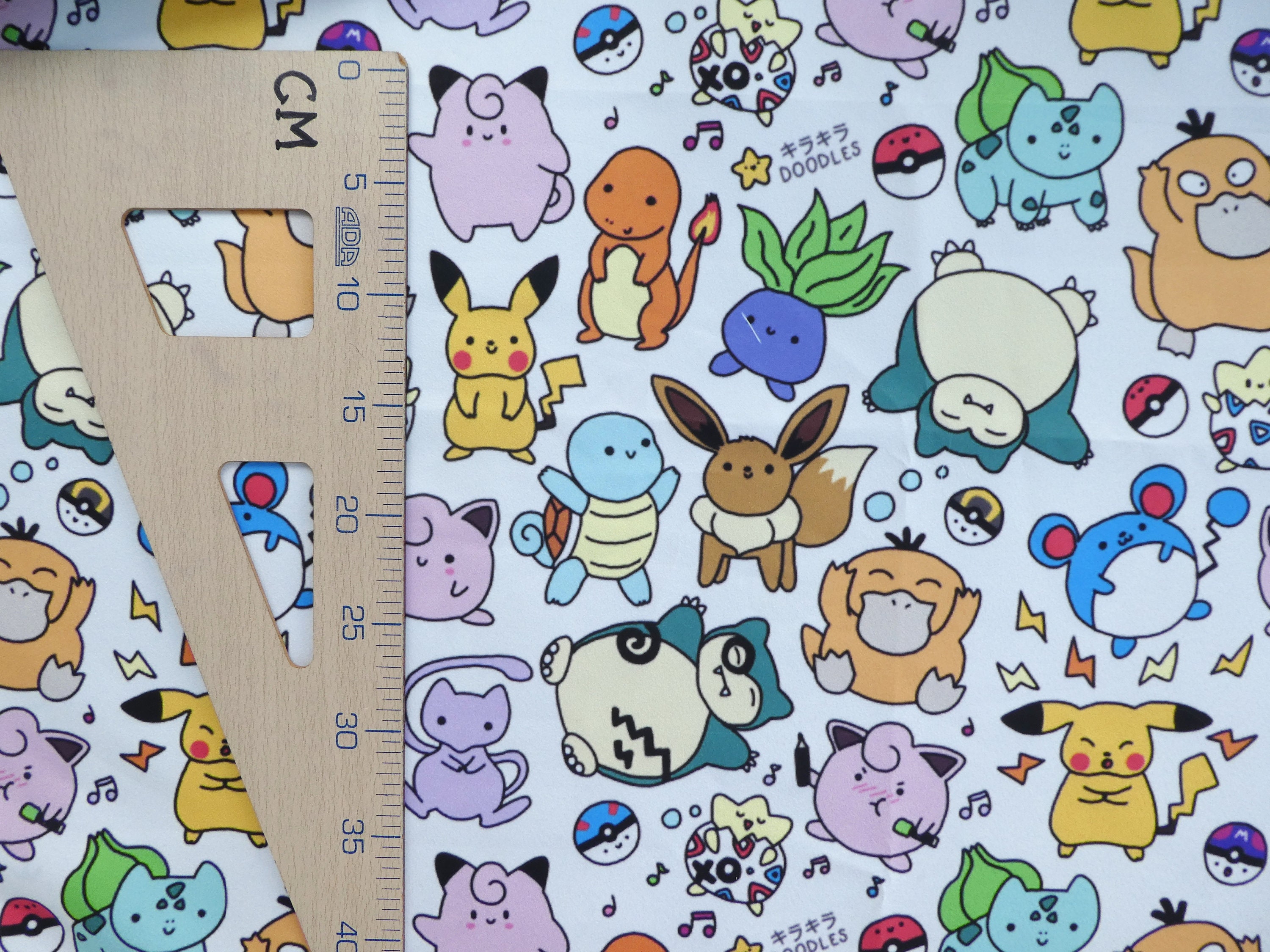 Children's Upholstery fabric with character print by the Etsy