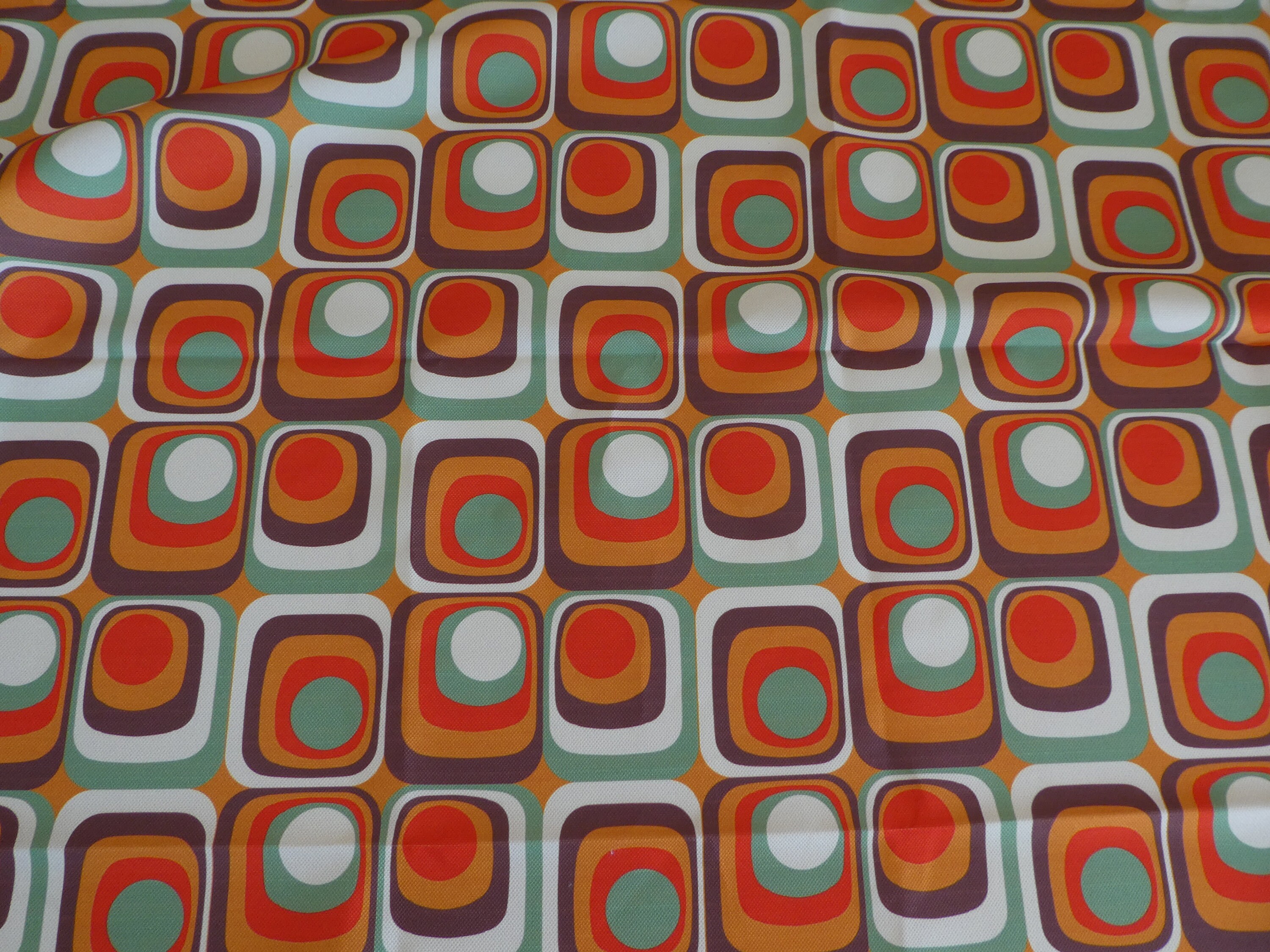 アンティーク雑貨 MAC Super Vintage Fabric 70s 70s Fabric - Etsy Canada