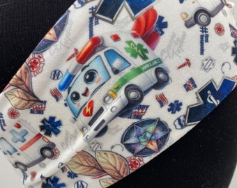 Ambulance star of life   Headband |  Boho paramedic , flight ambulance, Soft Stretchy twist Headband for 911 emergency Fall EMS