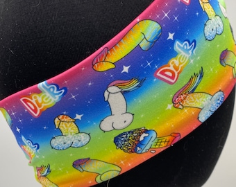 Lisa Frank penis Dildo headband, funny gift , bachelorette party gift,  viral TikTok phrase
