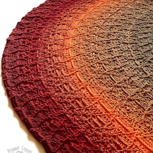 Crochet halfcircle pattern, crochet pattern, digital pattern, charted pattern, crochet chart, womans wrap ,Fantasmagoria Shawl