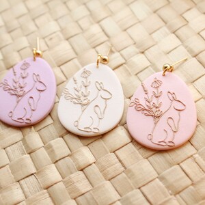 Easter polymer clay earrings
