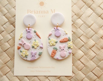 Easter Polymer clay earrings