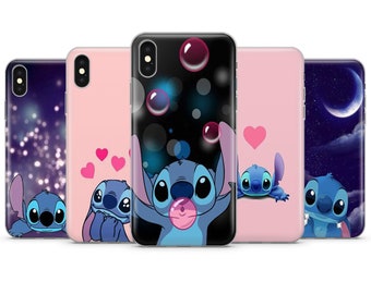 Stitch telefoonhoesje, geschikt voor iPhone 7, 8, 11, 12 PRO, XR, XS, Samsung A30, S20, A12 Huawei P10, P20, P30, P40, P9, Xiaomi siliconen