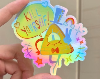 3” Holographic Bill Cipher Sticker