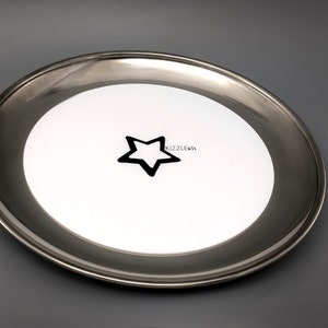 COMBO Pack Stainless Steel food grade rolling tray plus silicon mat choose Black or White Super cute gift. image 4
