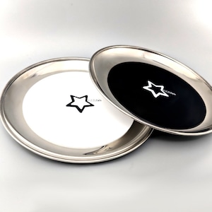 COMBO Pack Stainless Steel food grade rolling tray plus silicon mat choose Black or White Super cute gift. image 1