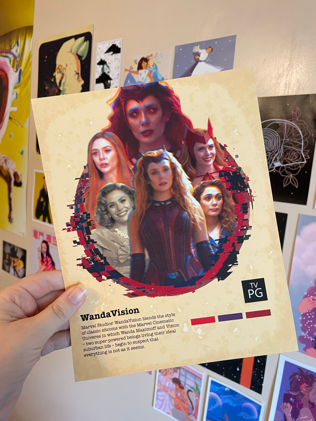 Wandavision Scarlet Witch Poster Print - Etsy
