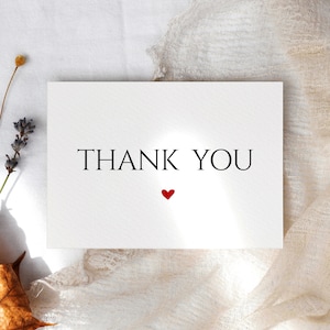 10x Thank You Cards |  Wedding Thank You Card Pack |  Thank You Card Pack