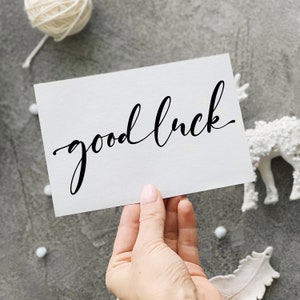 Good luck card pack Teacher wishing luck cards School students greeting cards New Job card image 2