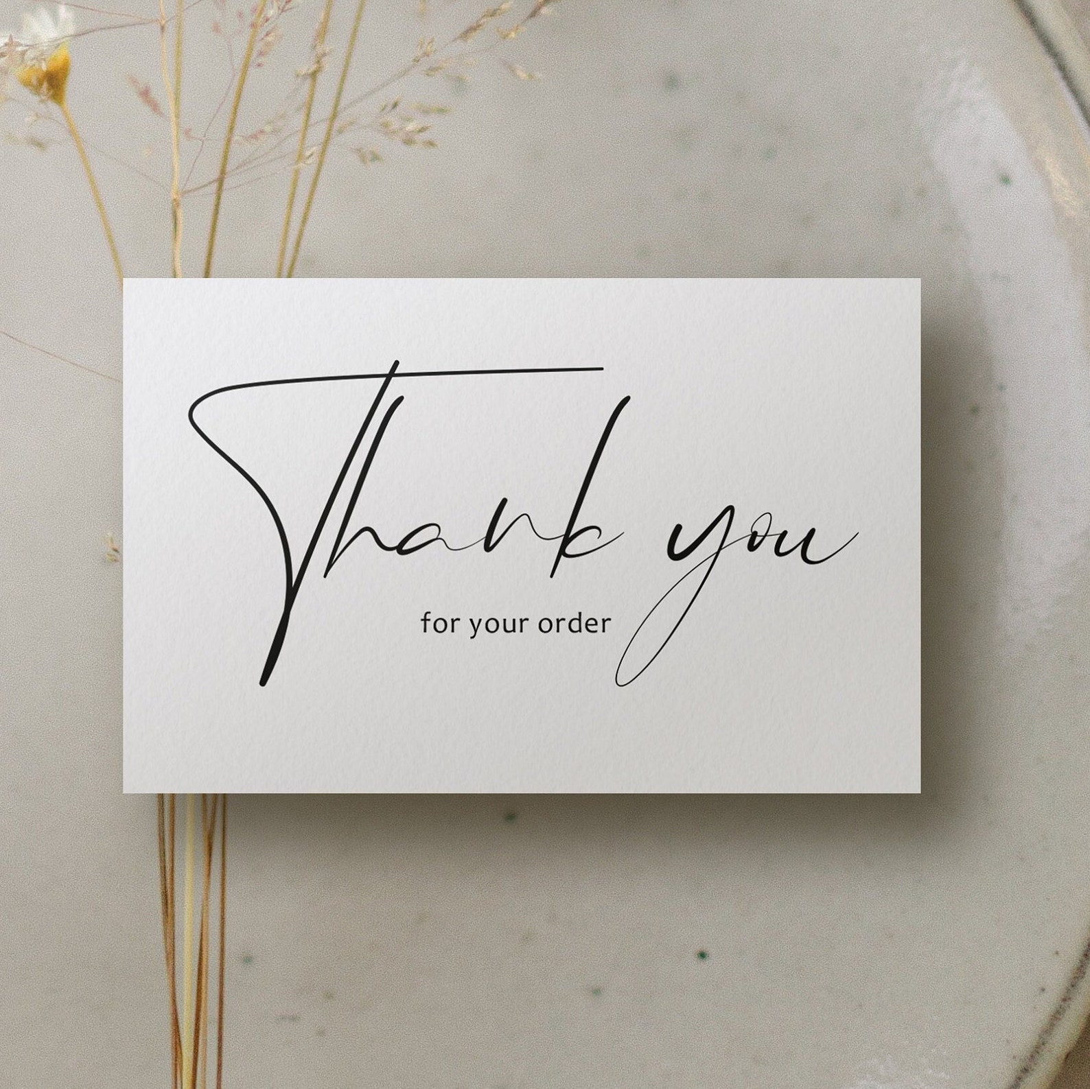Thank You For Your Order Business Cards