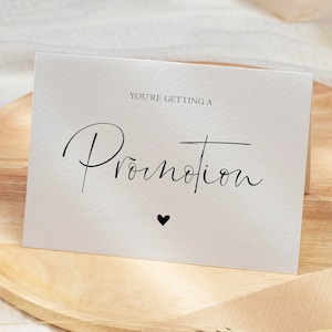 You're Getting A Promotion Pregnancy Announcement Card, Baby Announcement Card, Promoted to Auntie, Grandparents, Sister, Brother