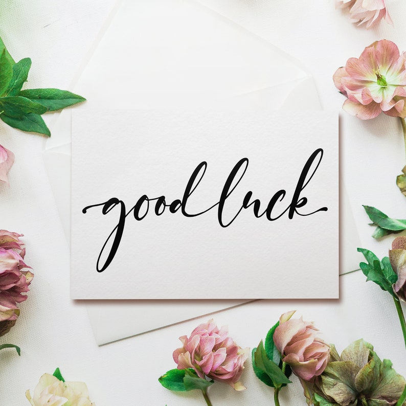 Good luck card pack Teacher wishing luck cards School students greeting cards New Job card image 4