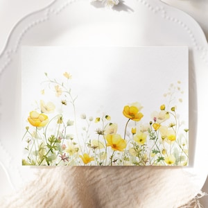 10 carnets de fleurs sauvages, lot de 10 cartes aquarelle pour toutes les occasions, lot multiple de cartes fleurs sauvages