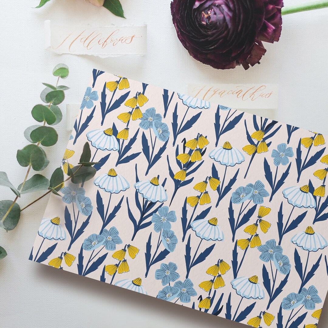 10x Daisy Notelets, Pack of 10 Watercolour Wildflower Handmade Any ...