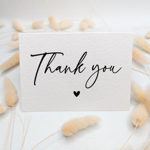 10x Thank You Cards |  Wedding Thank You Card Pack |  Thank You Card Pack