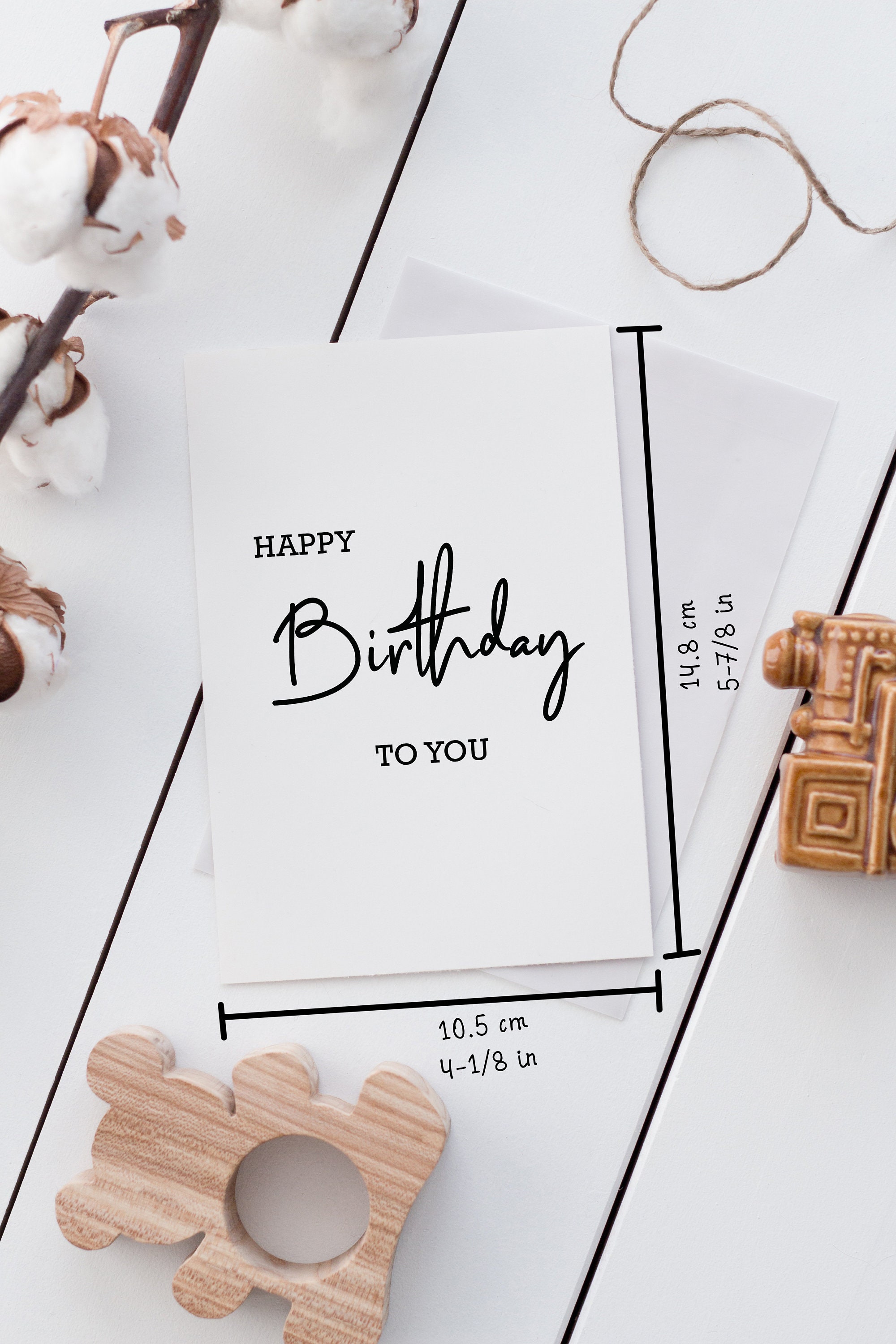 Birthday Greeting Cards Pack Set of 8 Happy Birthday Blank Etsy UK