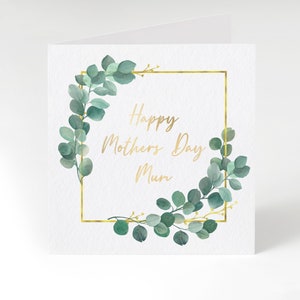 Mother's Day Card, Mum, Nana, Grandma, Gran Floral Mother's Day Card