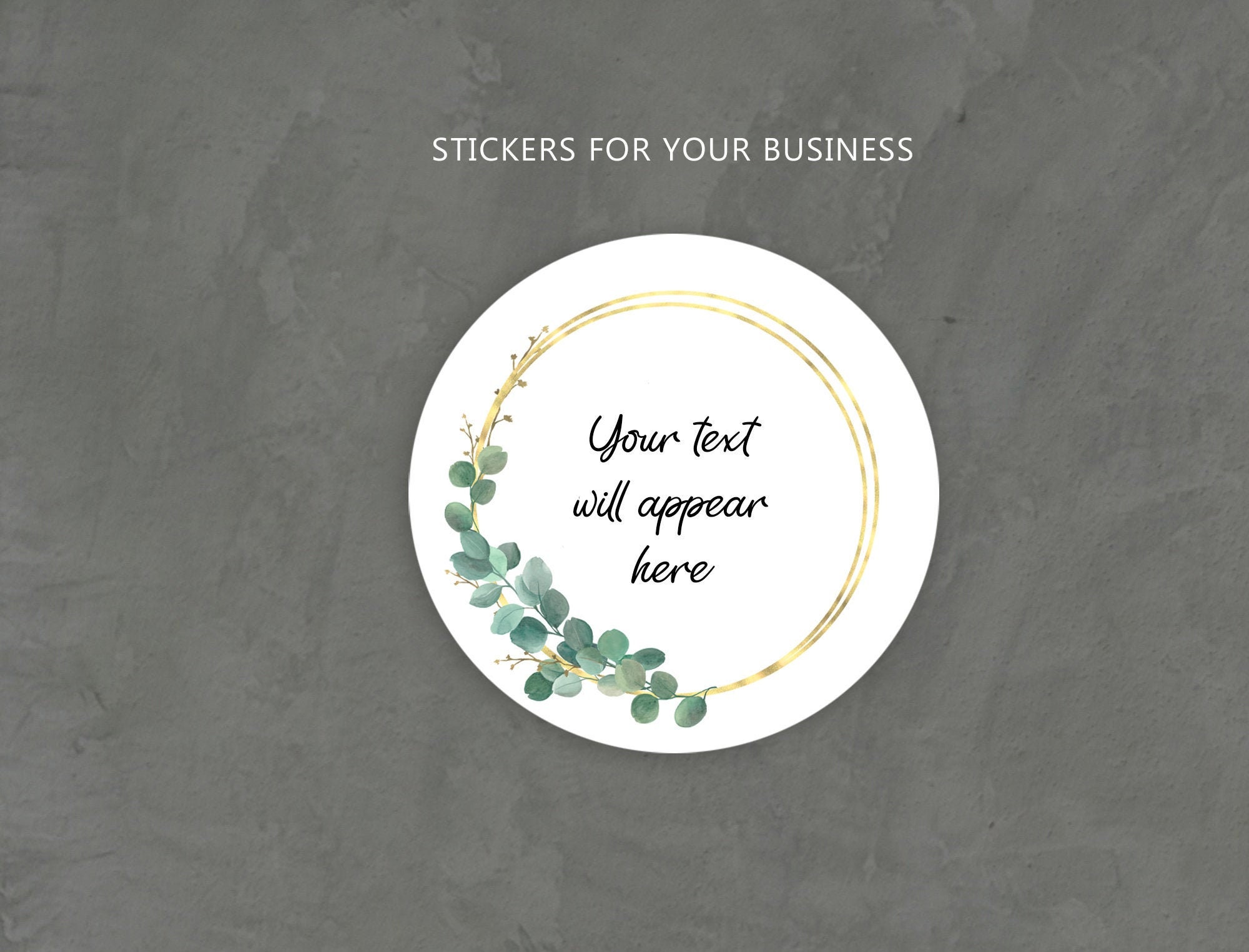 Personalised Stickers Custom Round Business Stickers pack Etsy